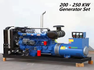 Zestawy generatorów diesla o mocy 200 KW Otwarty generator diesla do użytku domowego